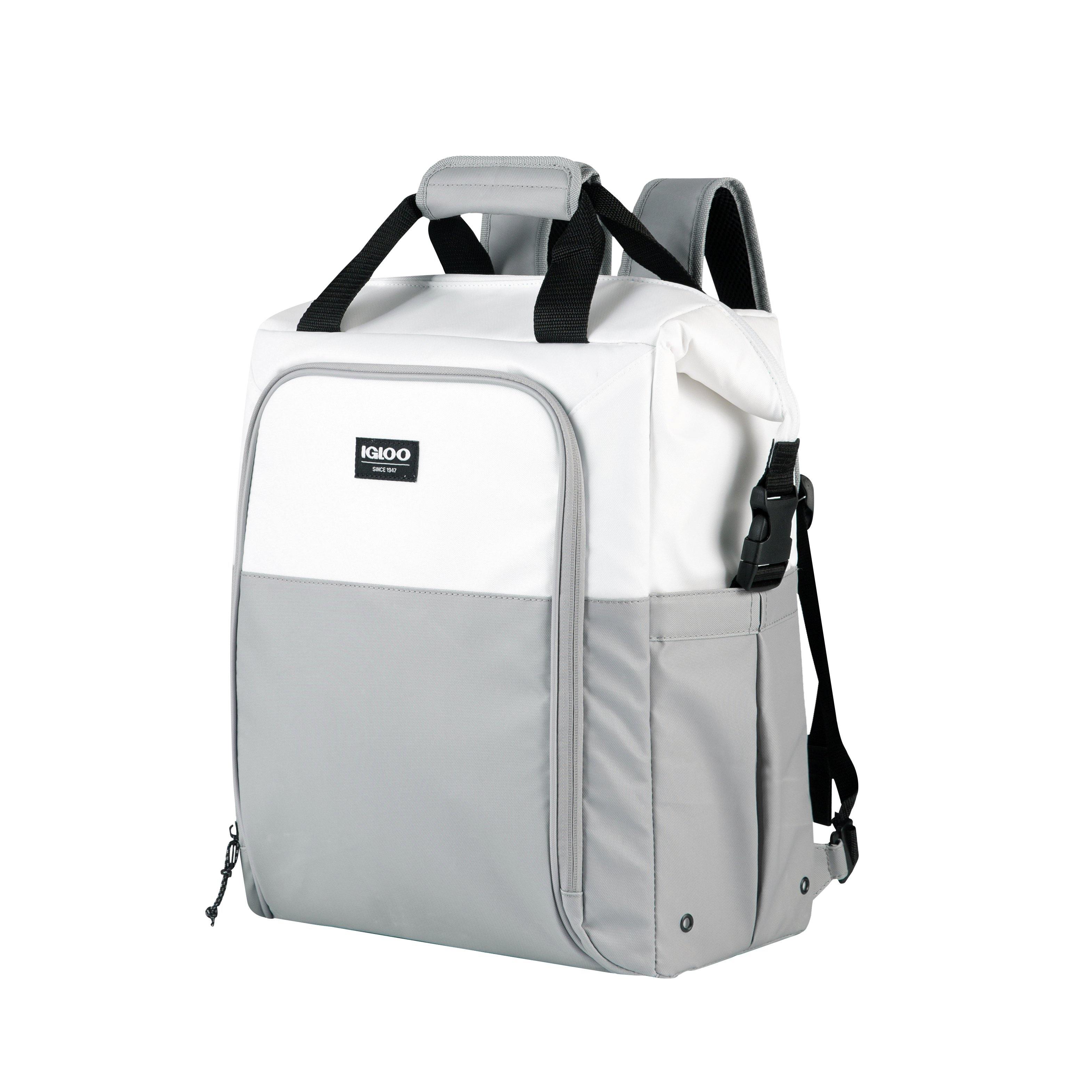 Igloo 28 Can Overland Halo Backpack Soft Sided Cooler, Gray