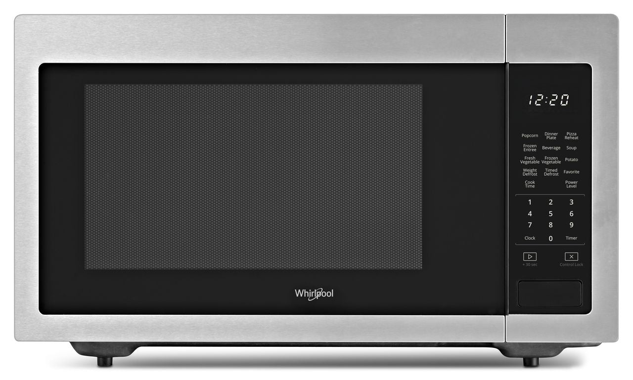 GE Appliances 1.6 Cu. Ft. Countertop Microwave Oven with Sensor Cooking  Controls in Stainless Steel