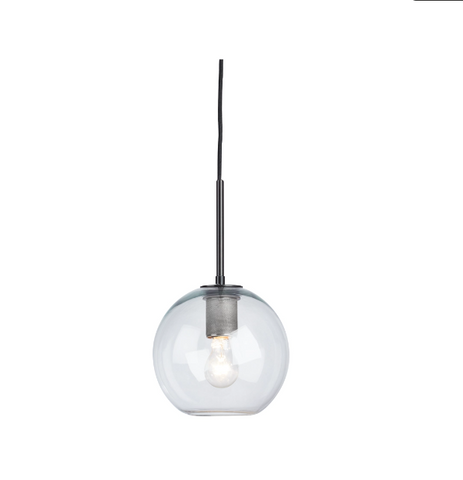 Ashley Furniture Cordunn Pendant Light - Clear/Black Finish