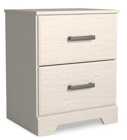 Ashley Furniture Stelsie 2 Drawer Nightstand - White