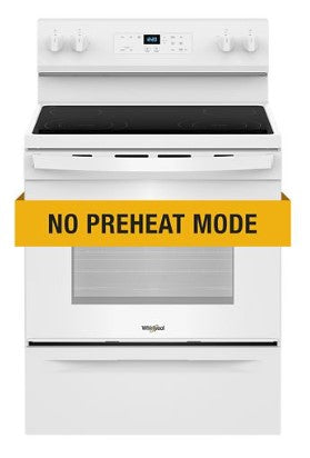 Whirlpool 30" Electric Range with No Preheat Mode in White