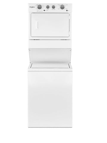 Whirlpool 3.5 Cu. Ft. Electric Stacked Laundry Center 9 Wash cycles and AutoDry™ in White