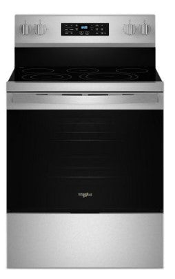 Whirlpool 30" Energy Star Electric Range with Air Cooking Technology, No Preheat Air Fry and Air Baking and Self Clean in Fingerprint Resistant Stainless Steel