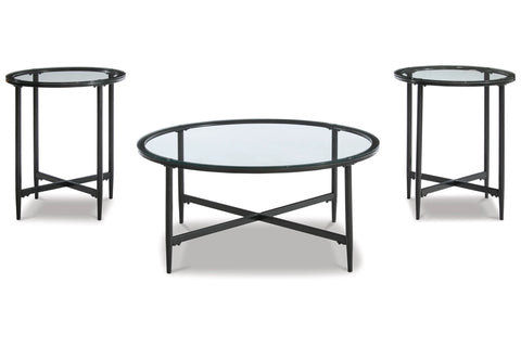 Ashley Furniture Stetzer Table (Set of 3) in Black