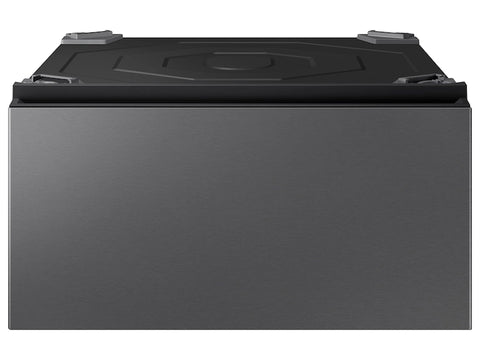 Samsung Bespoke AI Laundry Combo™ Pedestal with Storage Drawer in Dark Steel