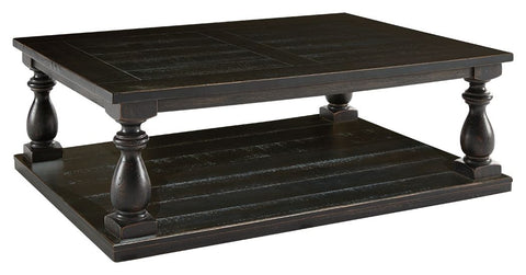 Mallacar - Black - Rectangular Cocktail Table