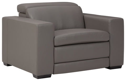 Texline - Gray - PWR Recliner/ADJ Headrest