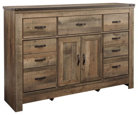 Trinell - Brown - Dresser with Fireplace Option