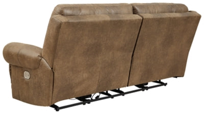 Ashley Furniture Grearview Power Reclining Sofa Brown Beige