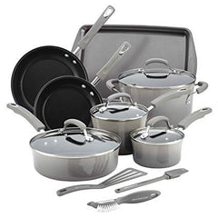 Rachael Ray 14-Piece Cookware Set is $120 for  Black Friday