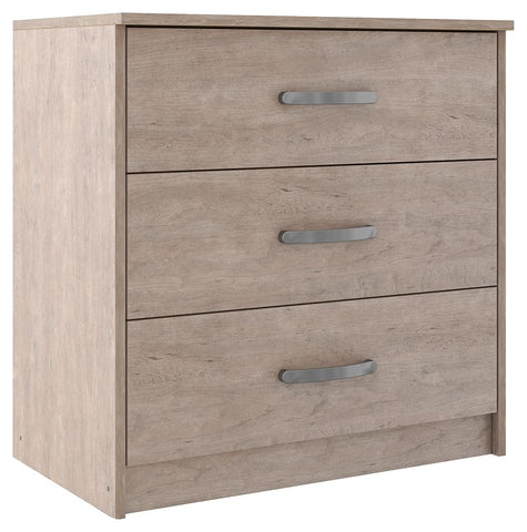 Flannia - Gray - Three Drawer Chest