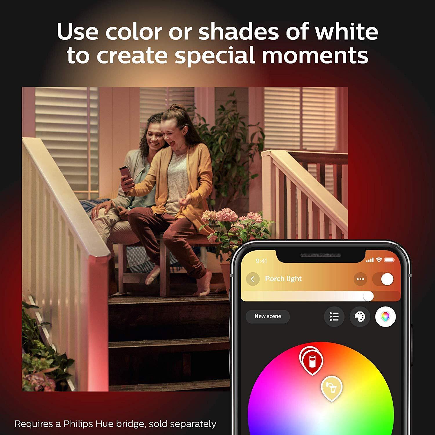 Philips Hue Discover Outdoor White  Color Ambiance Smart Floodlight Smart  Neighbor