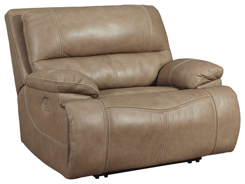 Ricmen - Putty - Wide Seat Power Recliner