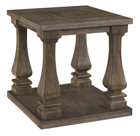 Johnelle - Gray - Rectangular End Table