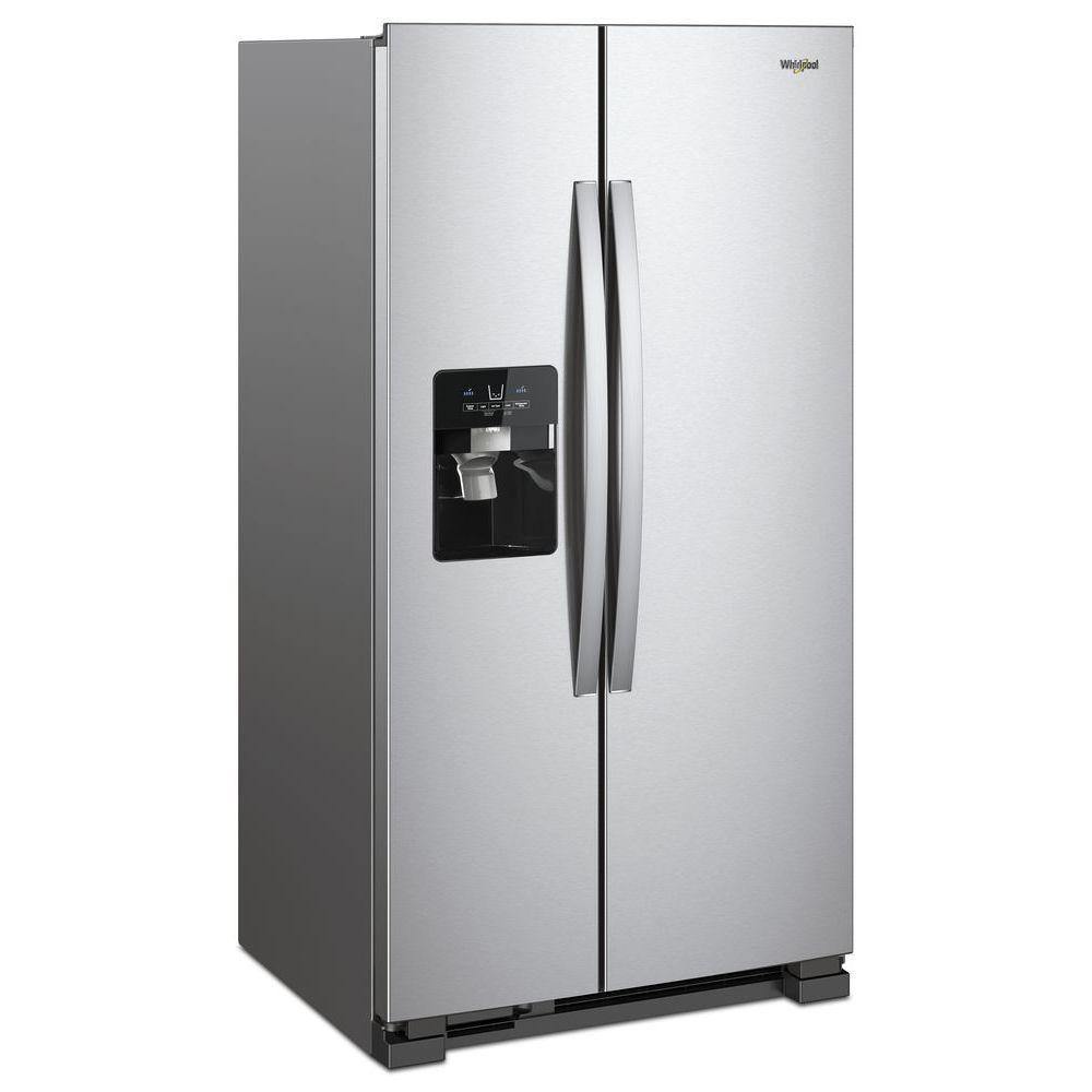Whirlpool WRS325SDHZ 25 Cu. ft. 36 Side-by-Side Refrigerator - Stainless Steel