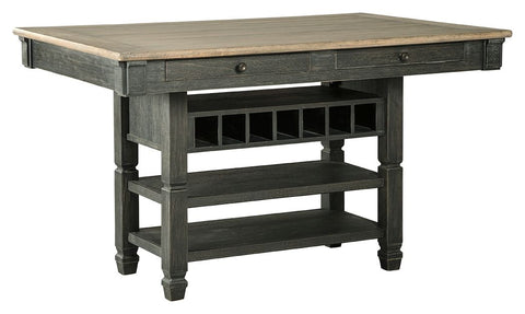 Tyler Creek - Black/Gray - RECT Dining Room Counter Table